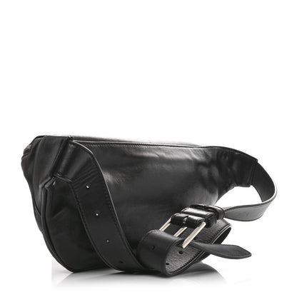 Saint Laurent Lambskin Monogram Belt Bag Black 3 of 10