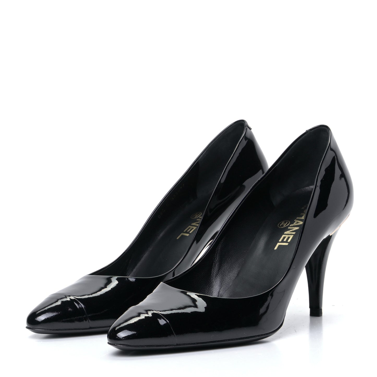 Patent Cap Toe CC Pumps 40 Black
