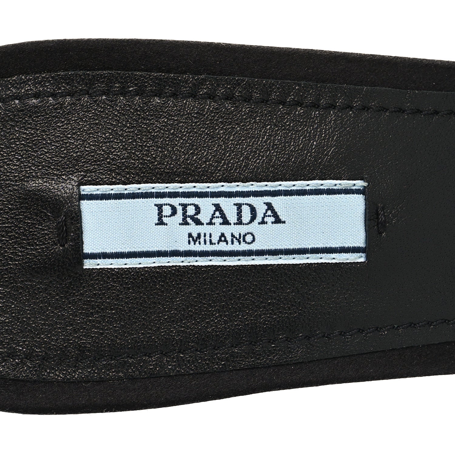 Prada Satin Crystal Logo 65mm Slide Sandals 41 Cristal 7 of 8