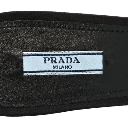 Prada Satin Crystal Logo 65mm Slide Sandals 41 Cristal 7 of 8