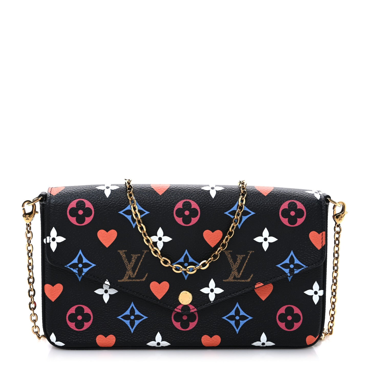Game On Felicie Chain Wallet Black