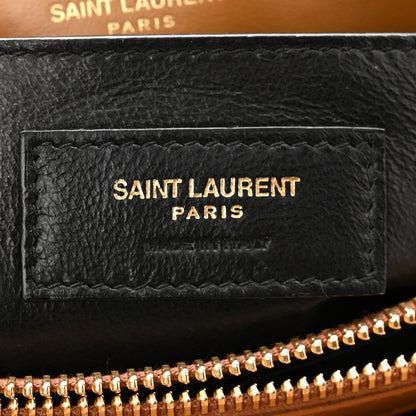 Saint Laurent Calfskin Y Quilted Monogram Small Loulou Chain Satchel Dark Natural 5 of 10