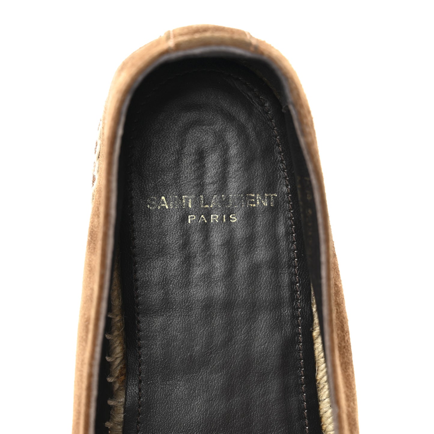 Suede Monogram Espadrilles 36.5 Brown