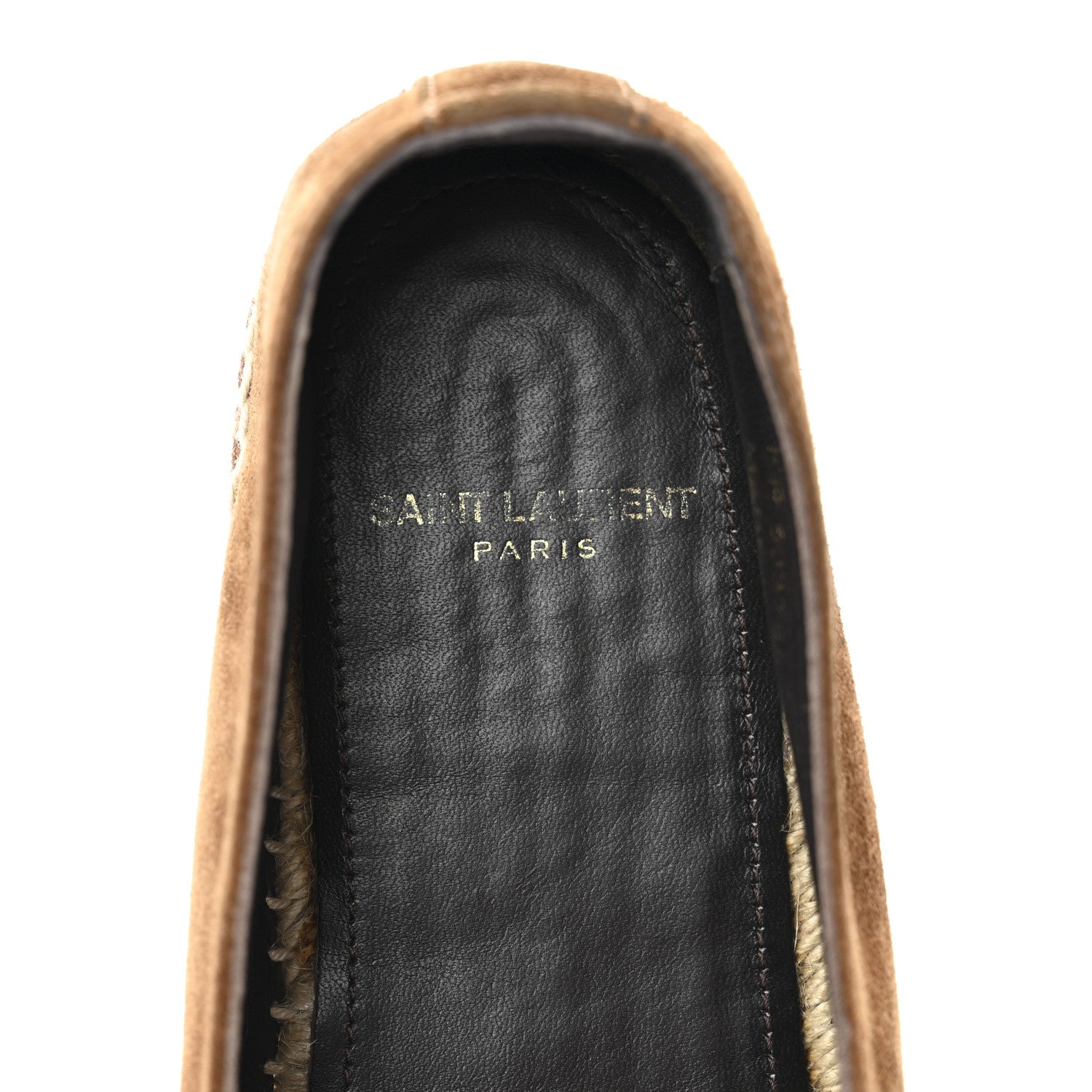Saint Laurent Suede Monogram Espadrilles 36.5 Brown 7 of 11