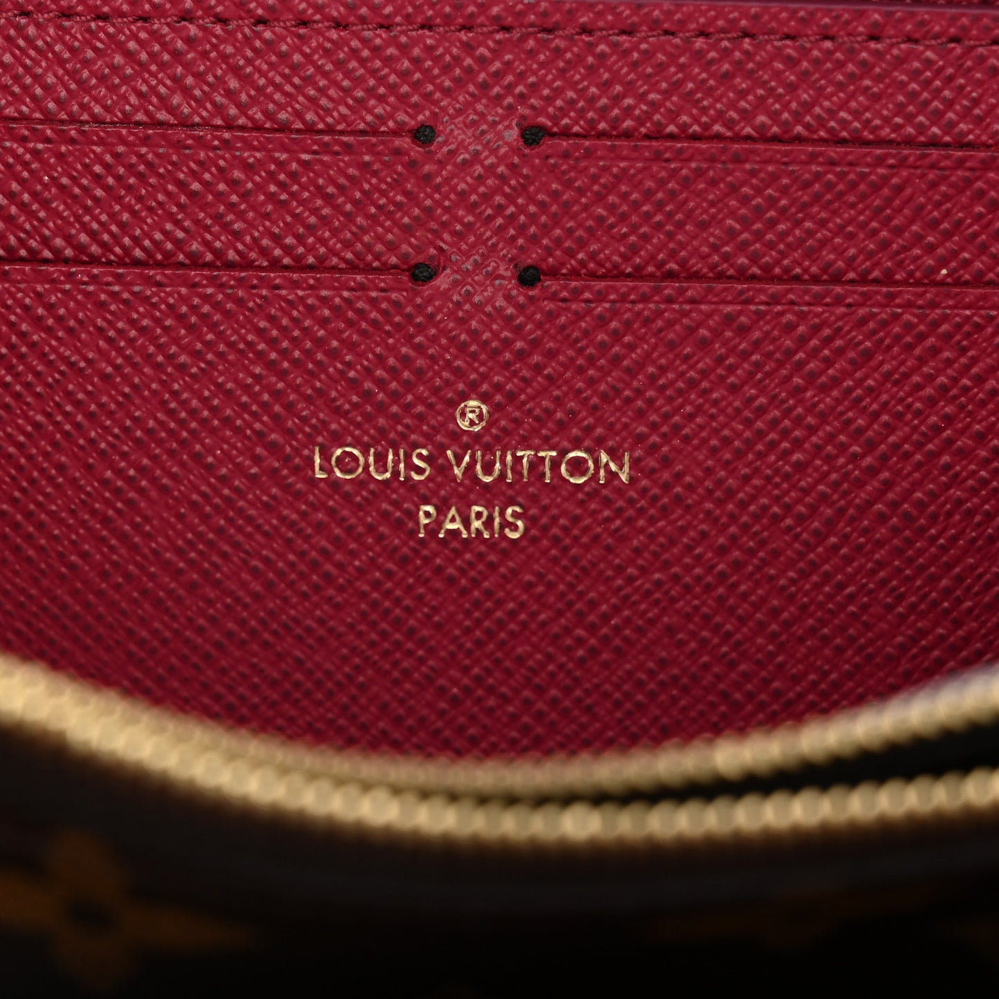 Monogram Clemence Wallet Fuchsia