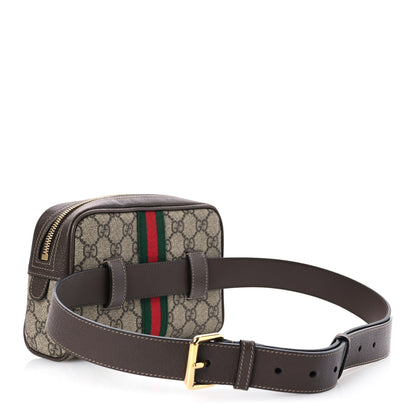 Gucci GG Supreme Monogram Web Small Ophidia Belt Bag 95 38 Dark Brown 3 of 16