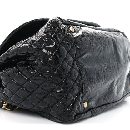 Chanel Vinyl XL Rock and Chain Flap Black 9 of 12