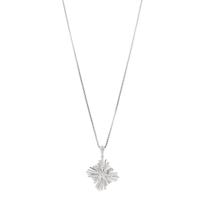 David Yurman Sterling Silver Diamond Angelika Maltese Pendant Necklace 1 of 4
