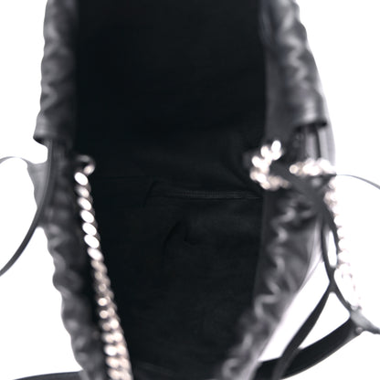 Saint Laurent Lambskin Teddy Drawstring Bag Black 6 of 8