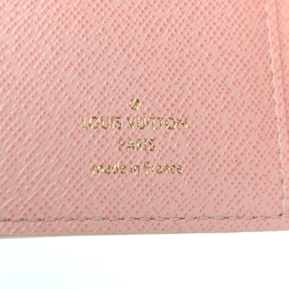 Louis Vuitton Damier Azur Victorine Wallet Rose Ballerine 6 of 7