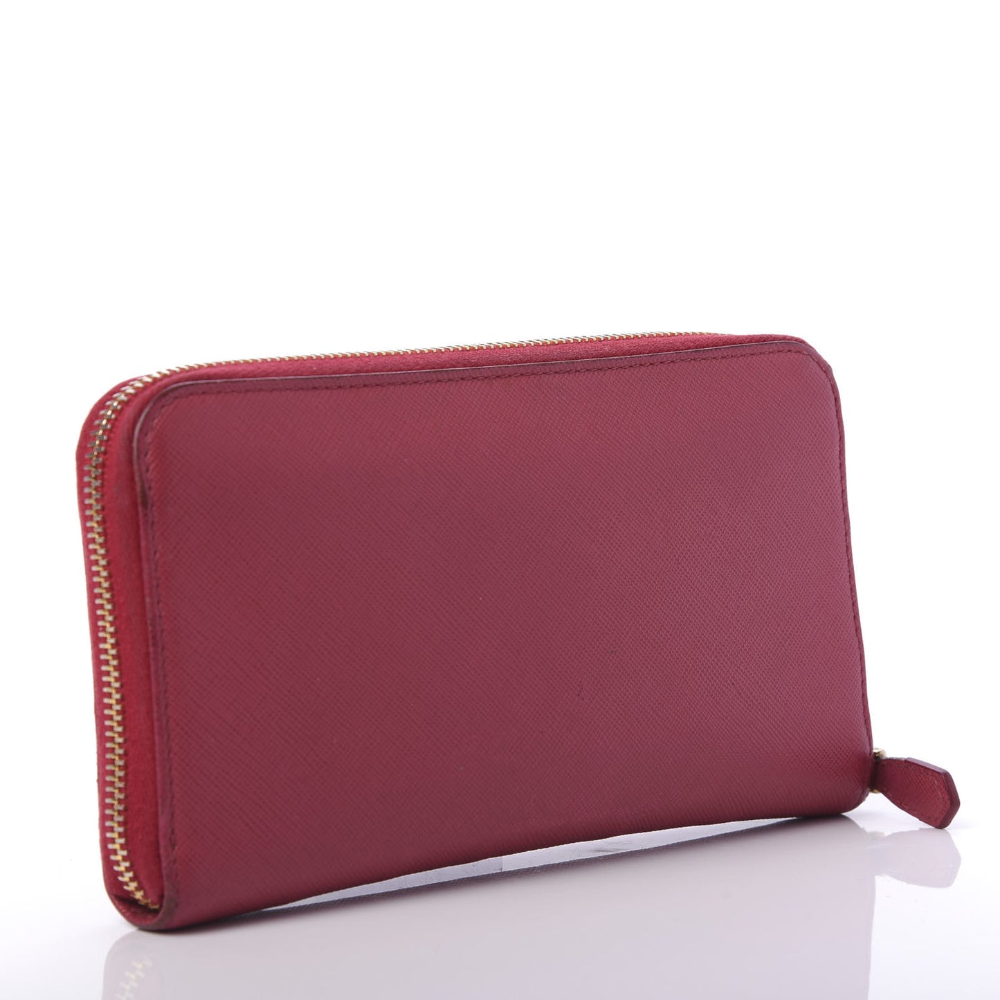 Saffiano Triangle Zip Around Wallet Ibisco