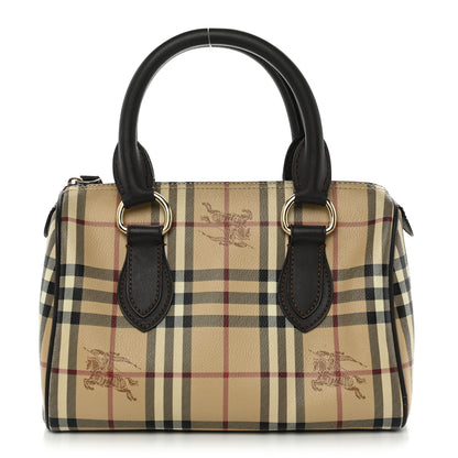 Burberry Haymarket Check Small Chester Bowling Bag Chocolate 2 of 29