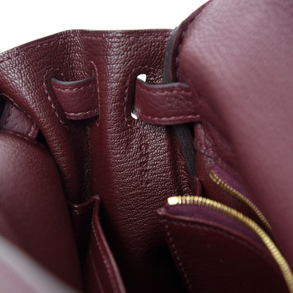 Hermes Togo Kelly Retourne 25 Bordeaux 9 of 11