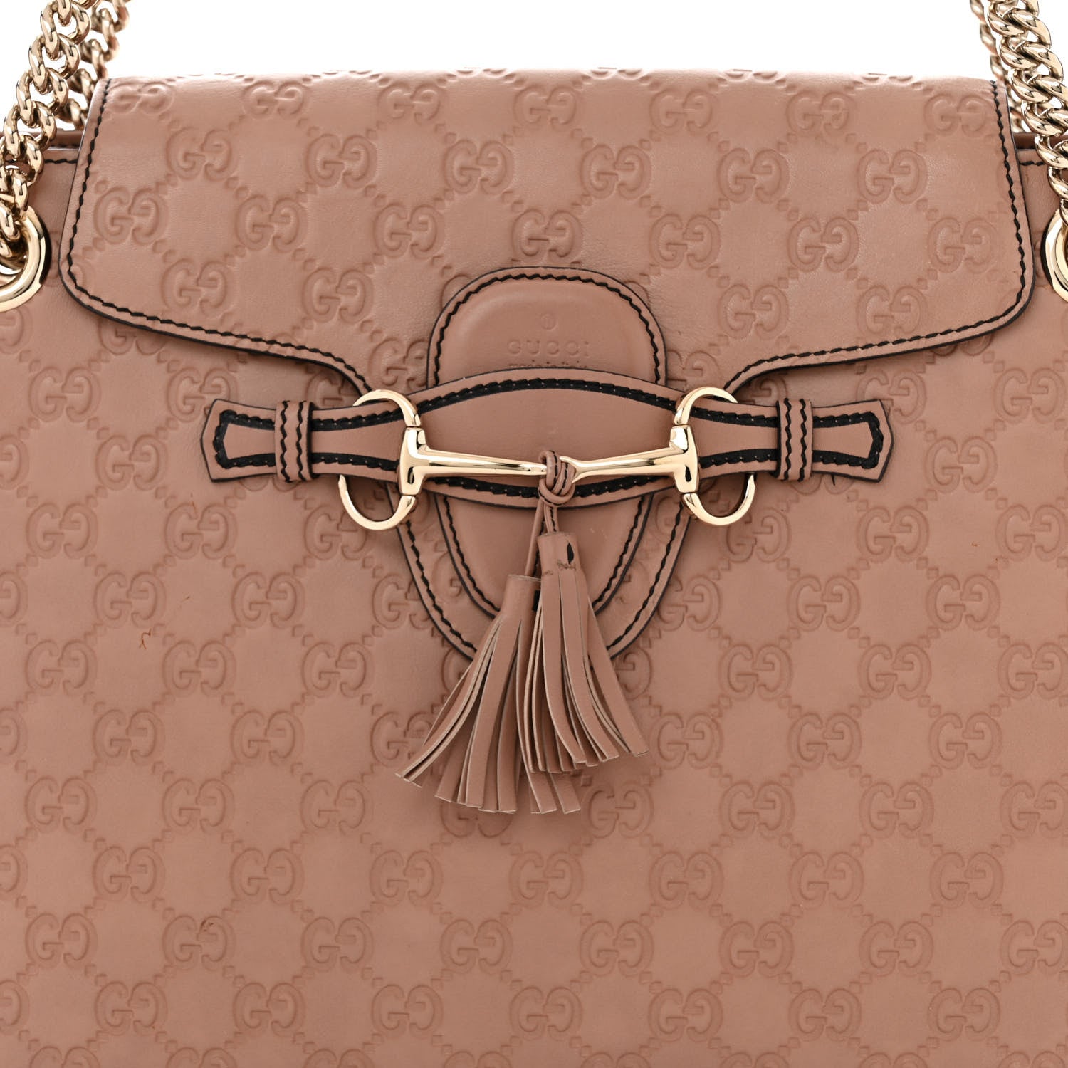 Gucci Guccissima Large Emily Chain Shoulder Bag Camelia 8 of 12