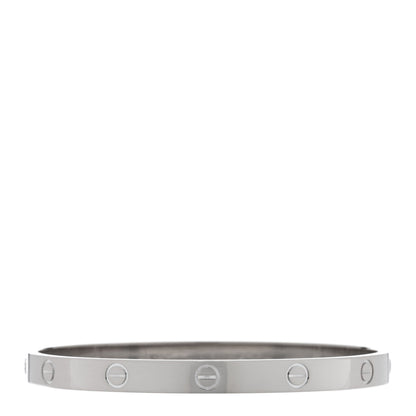 Cartier 18K White Gold LOVE Bracelet 19 1 of 8