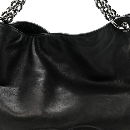 Chanel Lambskin Large Soft and Chain Hobo Black 8 of 12