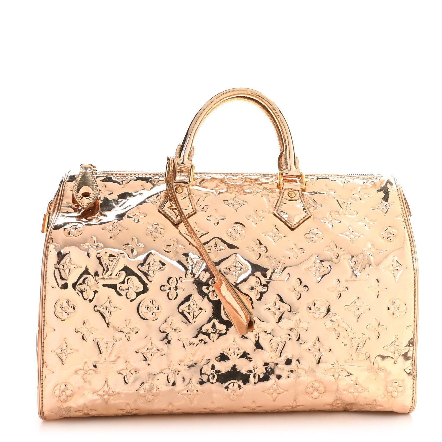 Louis Vuitton Monogram Miroir Speedy 30 Gold 1 of 11