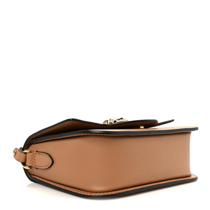 Versace Grained Calfskin La Medusa Flap Shoulder Bag Brown 4 of 11