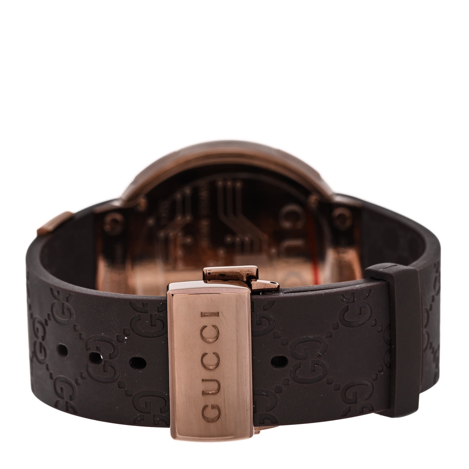 Gucci Stainless Steel Rubber 45mm Digital I-Gucci Watch Brown 4 of 5