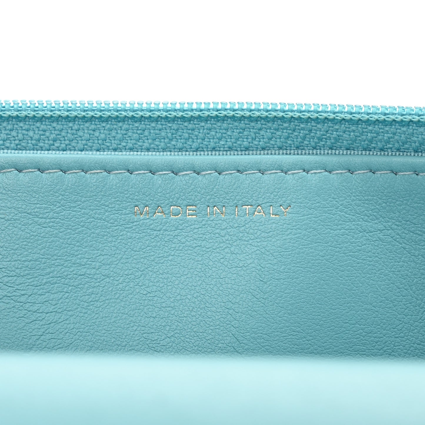Denim Quilted Chanel 19 Wallet On Chain WOC Neon Blue