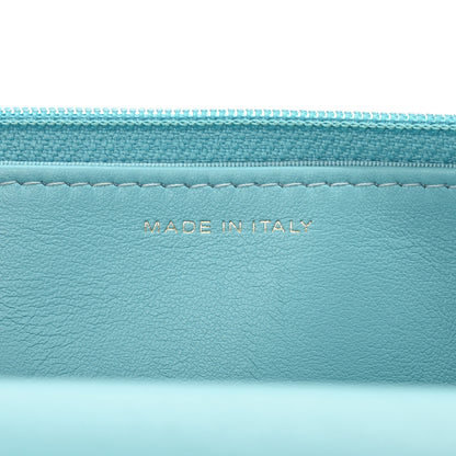 Chanel Denim Quilted Chanel 19 Wallet On Chain WOC Neon Blue 7 of 12