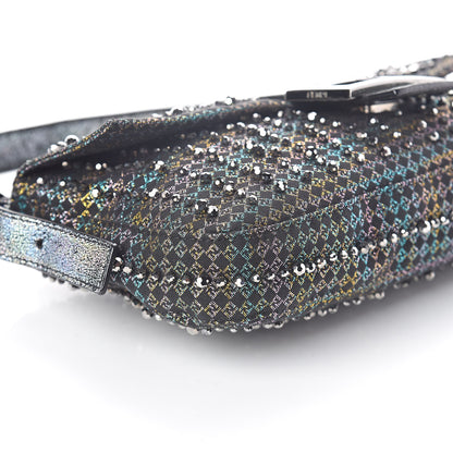 Fendi Beaded Baguette Black Cracle 8 of 9
