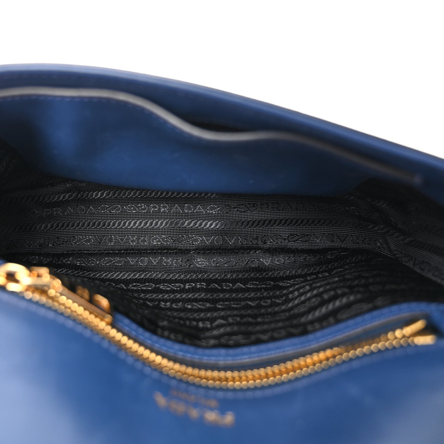Prada Saffiano Flap Shoulder Bag Bluette 5 of 10
