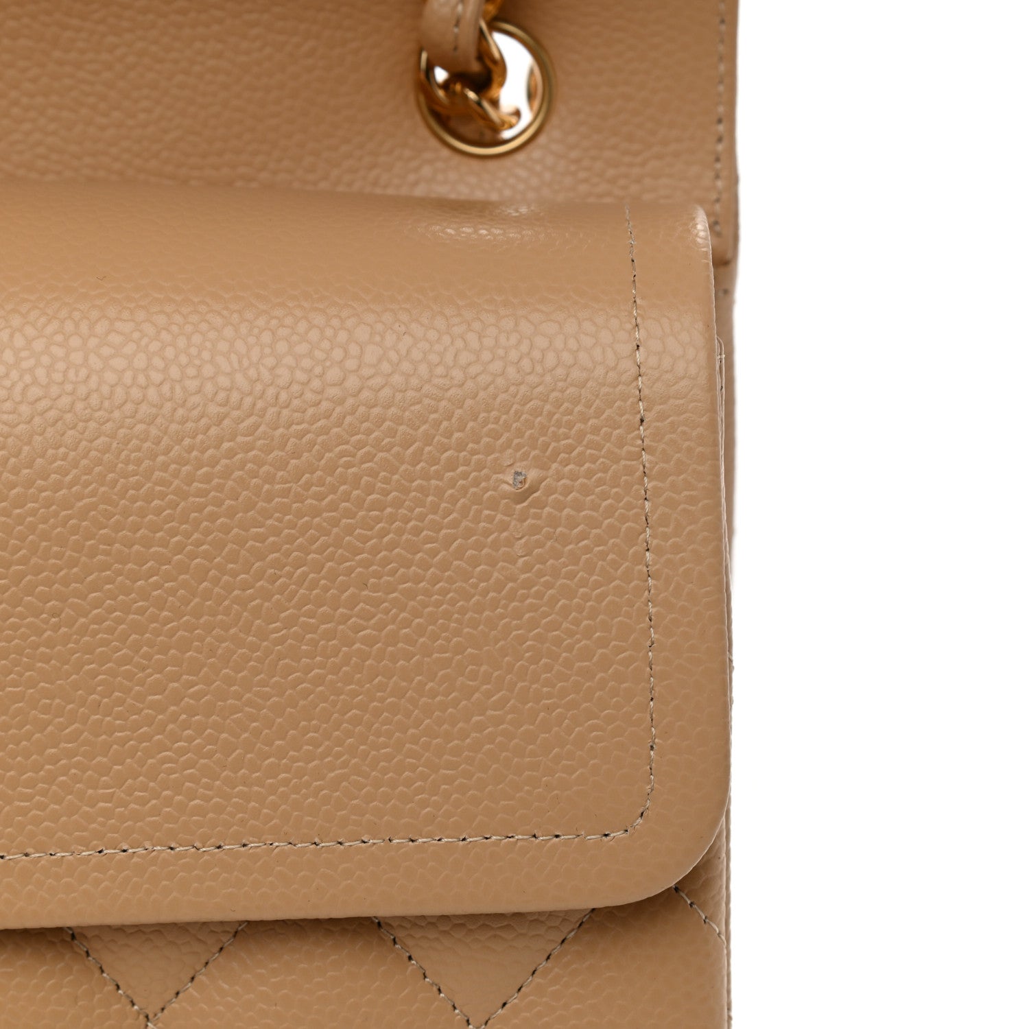 Chanel Caviar Quilted Jumbo Double Flap Beige Clair 10 of 10