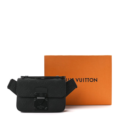 Louis Vuitton Taurillon Monogram S Lock Sling Bag Black 12 of 12