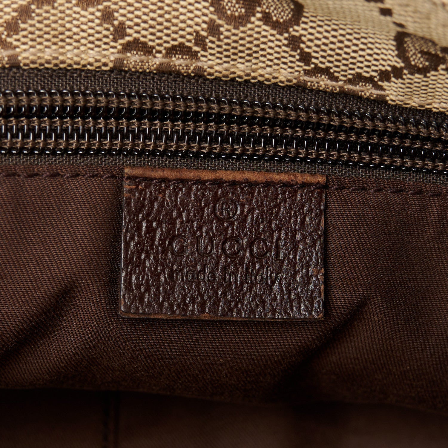 Gucci Monogram Web Small Flat Messenger Crossbody Dark Brown 6 of 13