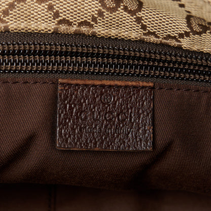 Gucci Monogram Web Small Flat Messenger Crossbody Dark Brown 6 of 13