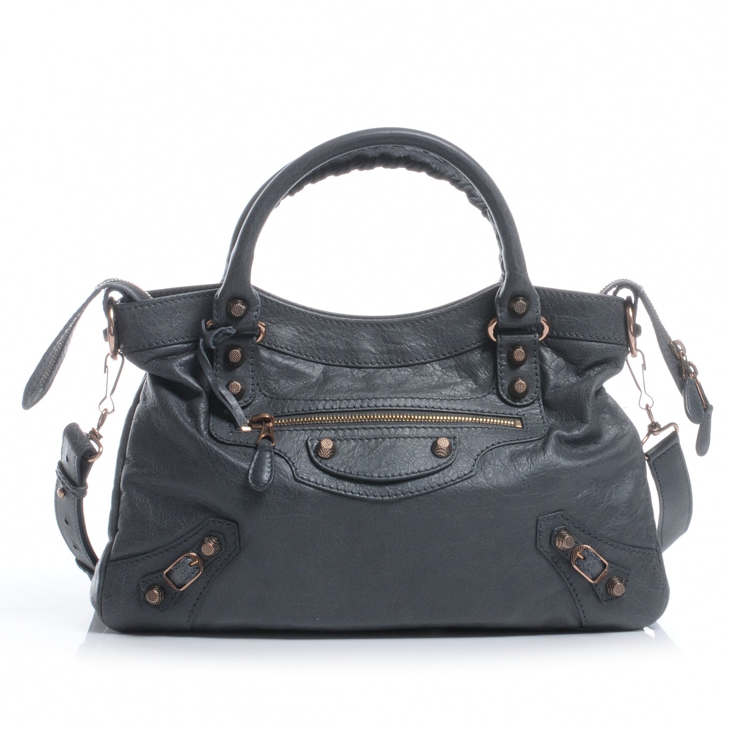 Balenciaga Agneau Giant 12 Rose Gold Hardware Town Gris Tarmac 1 of 7