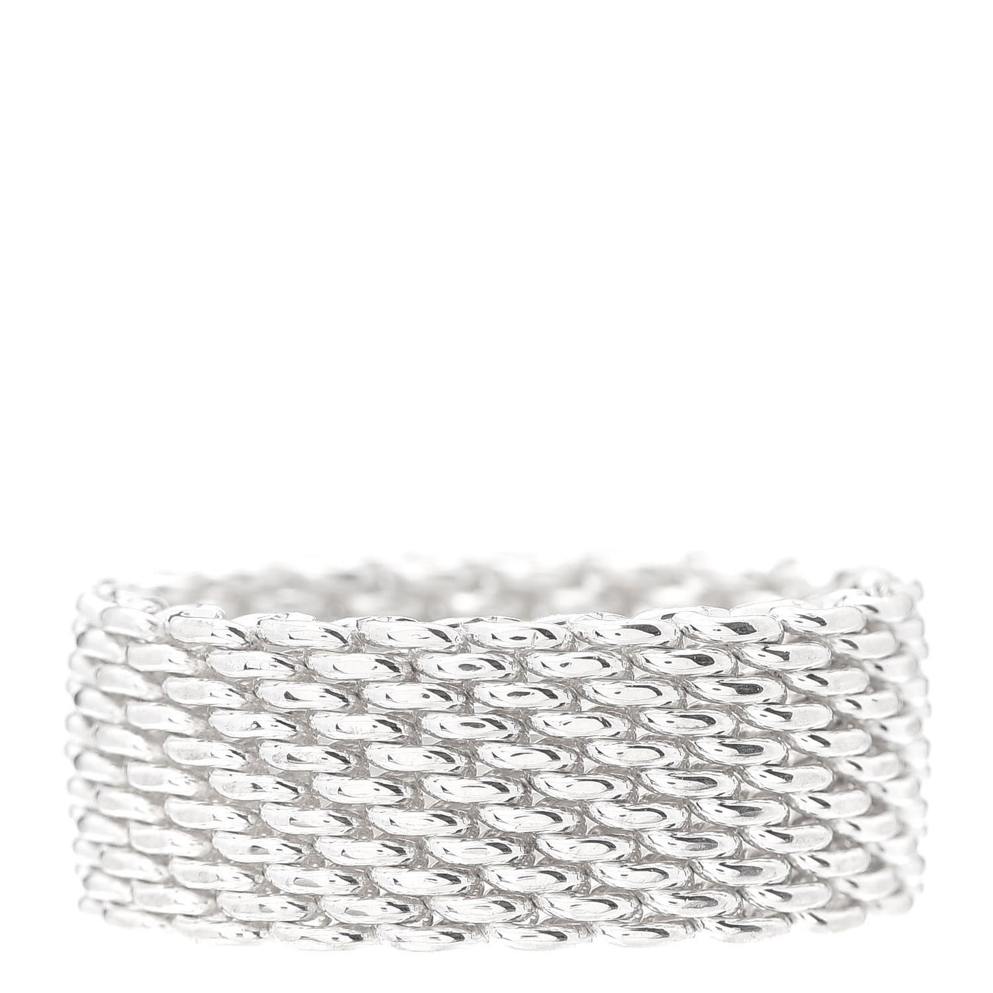 Sterling Silver Somerset Mesh Ring 56 7.5