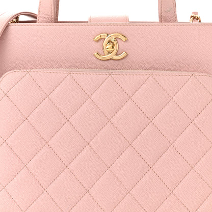 Chanel Caviar Quilted Small Business Affinity Shopping Bag Light Pink 8 of 25