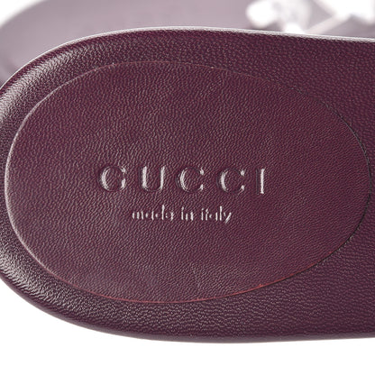 Gucci Satin Crystal GG Thong Sandals 6.5 Purple 6 of 12