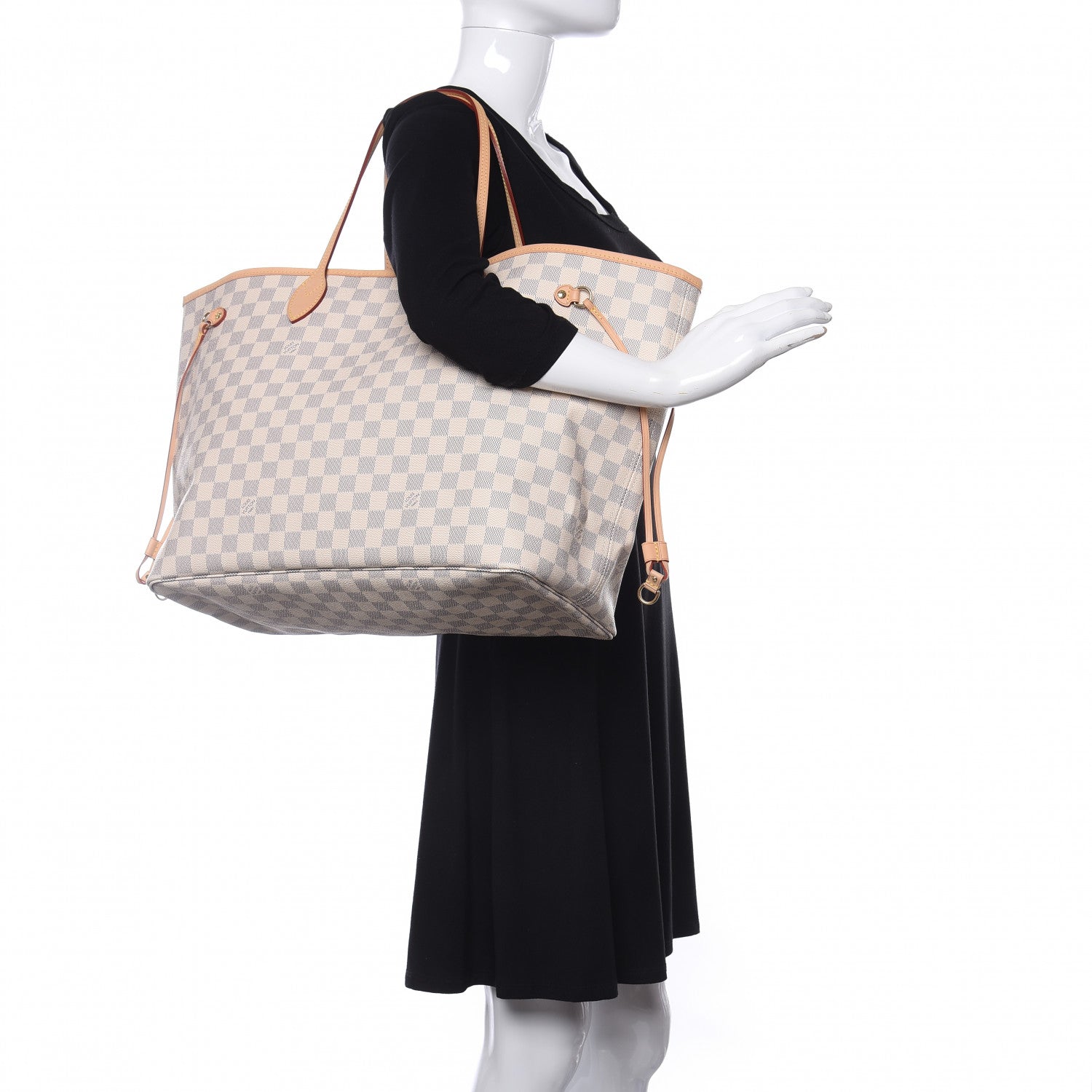 Louis Vuitton Damier Azur Neo Neverfull GM Rose Ballerine 2 of 10