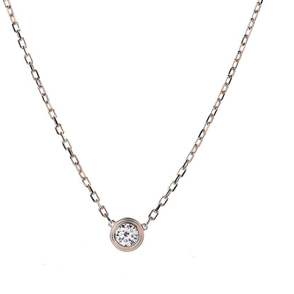 Cartier 18K Pink Gold Diamond LM D'Amour Pendant Necklace 4 of 5