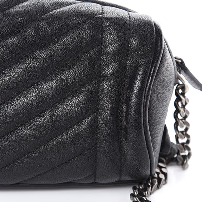 Saint Laurent Lambskin Matelasse Monogram East West Rider Bag Black 7 of 11