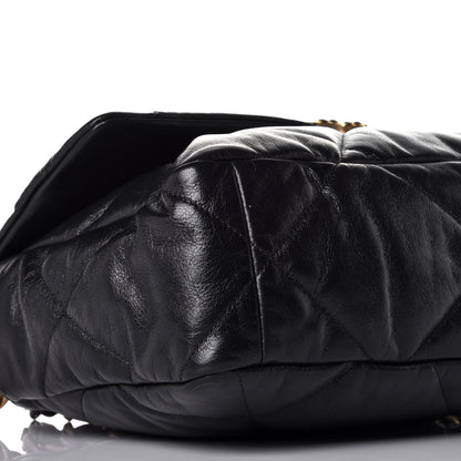 Chanel Goatskin Quilted Large Chanel 19 Flap Black 9 of 11