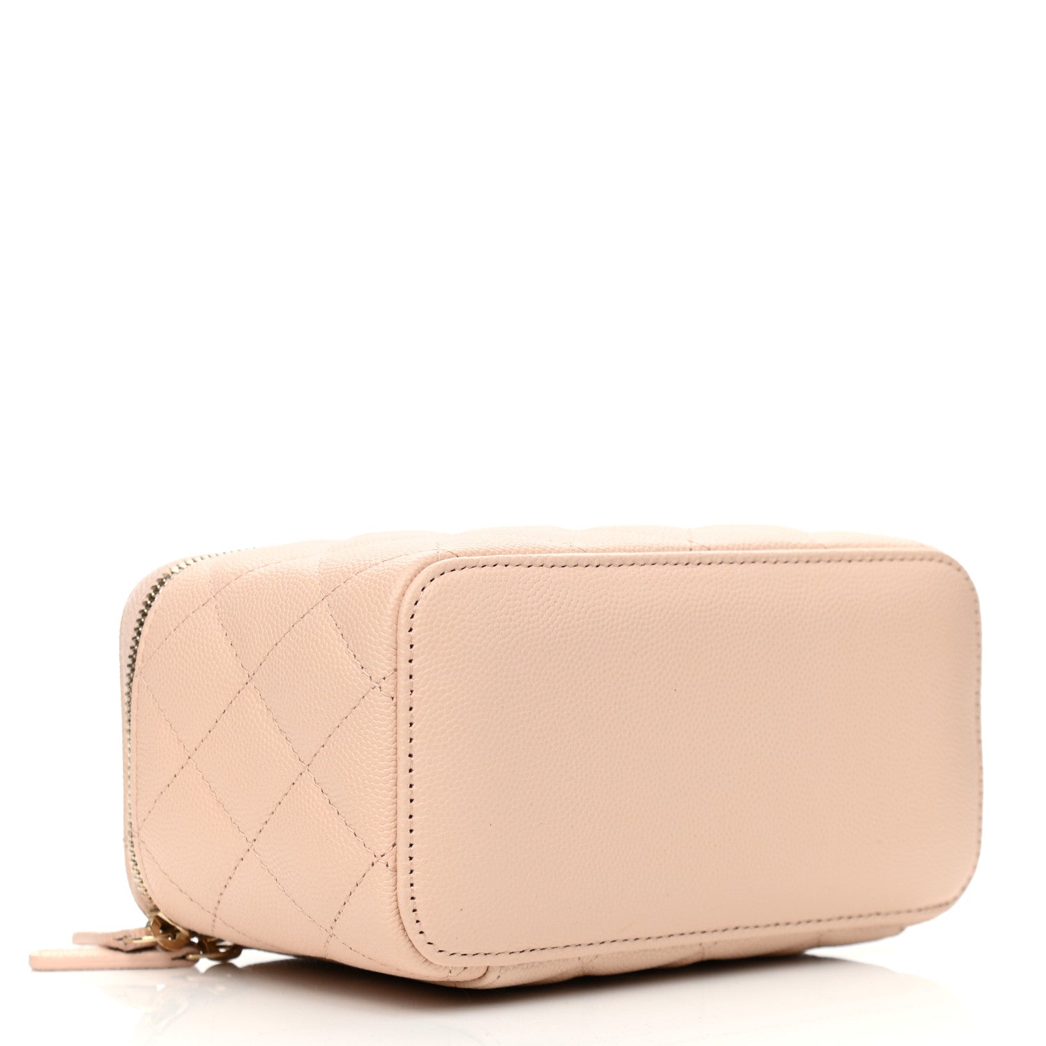 Chanel Caviar Quilted Small Vanity Case With Chain Light Beige 4 of 12