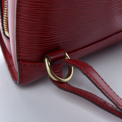 Louis Vuitton Epi Mabillon Backpack Castillan Red 12 of 14