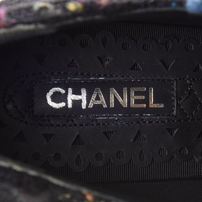 Chanel Tweed Lace Up Platform Oxford 40.5 Multicolor 7 of 8