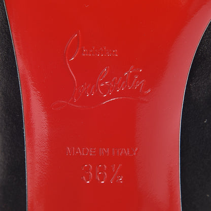 Christian Louboutin Veau Velours Viva 85 Pumps 36.5 Black 5 of 10