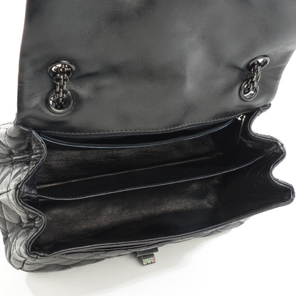 Chanel Aged Calfskin Quilted Accordion Reissue 2.55 Flap Black 5 of 8