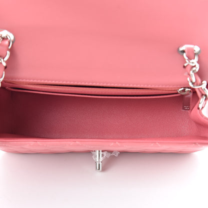 Chanel Lambskin Quilted Mini Rectangular Flap Pink 5 of 11