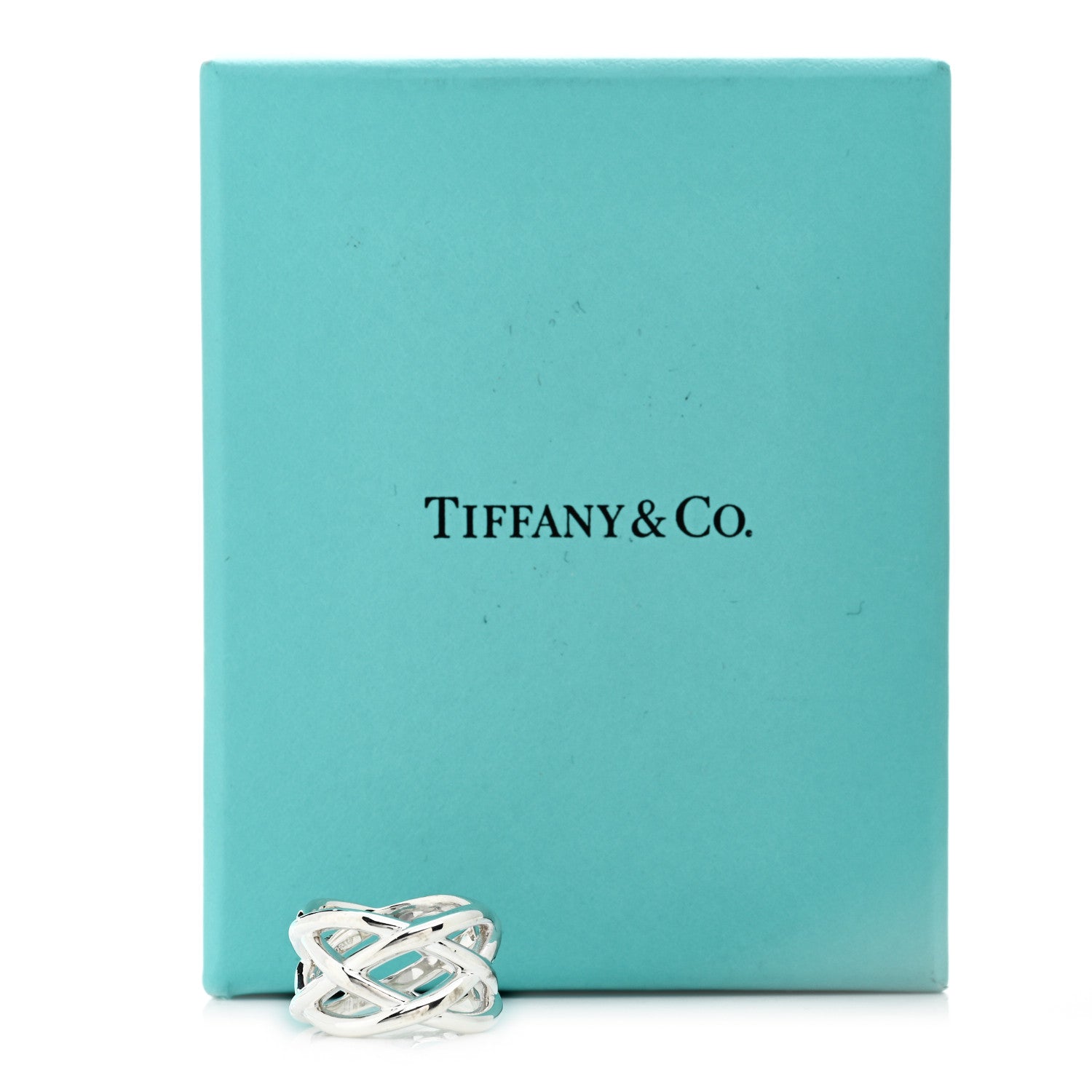 Tiffany Sterling Silver Celtic Knot Ring 50 5.5 5 of 5