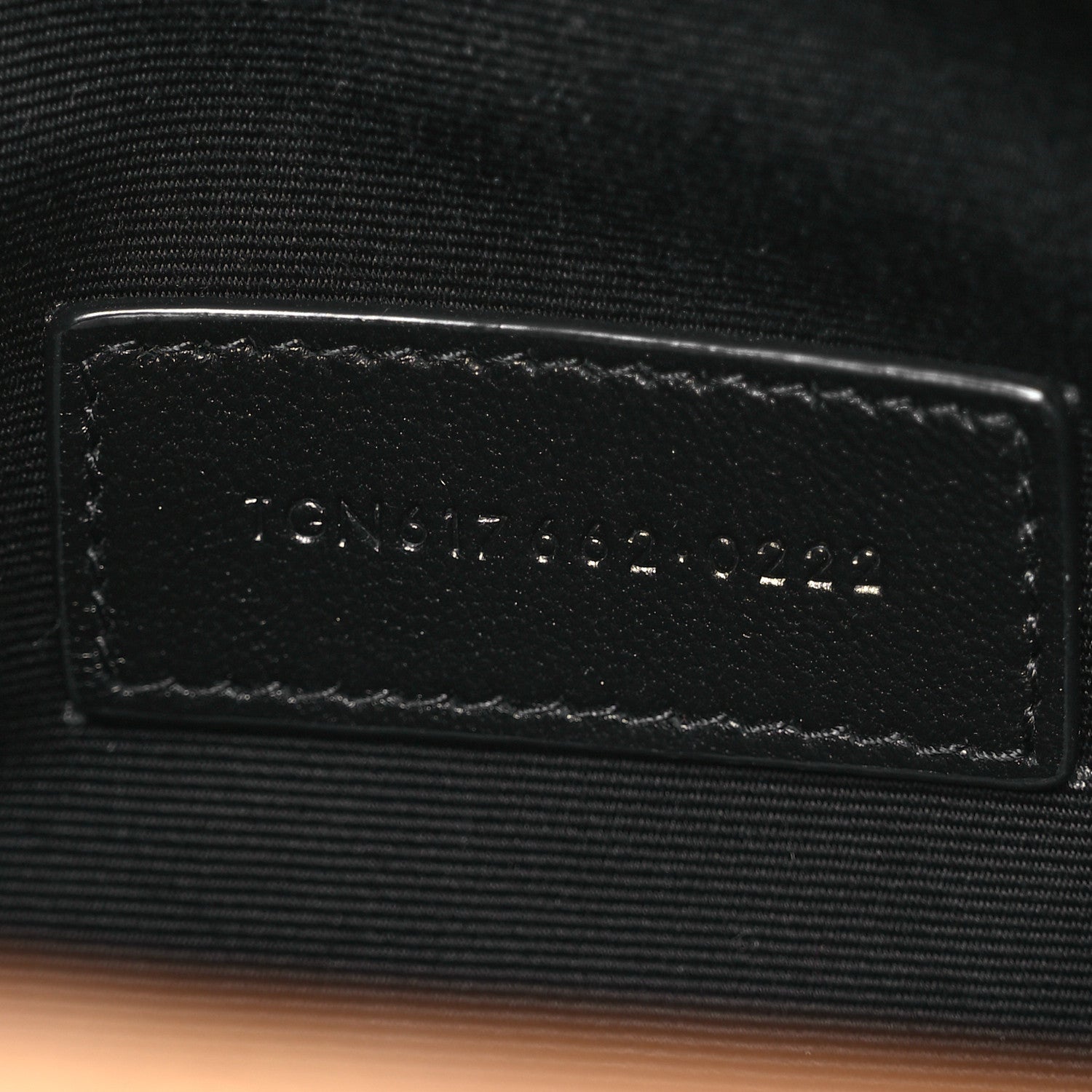 Saint Laurent Grain De Poudre Matelasse Chevron Monogram Cassandre Flap Pouch Natural Dark 7 of 10