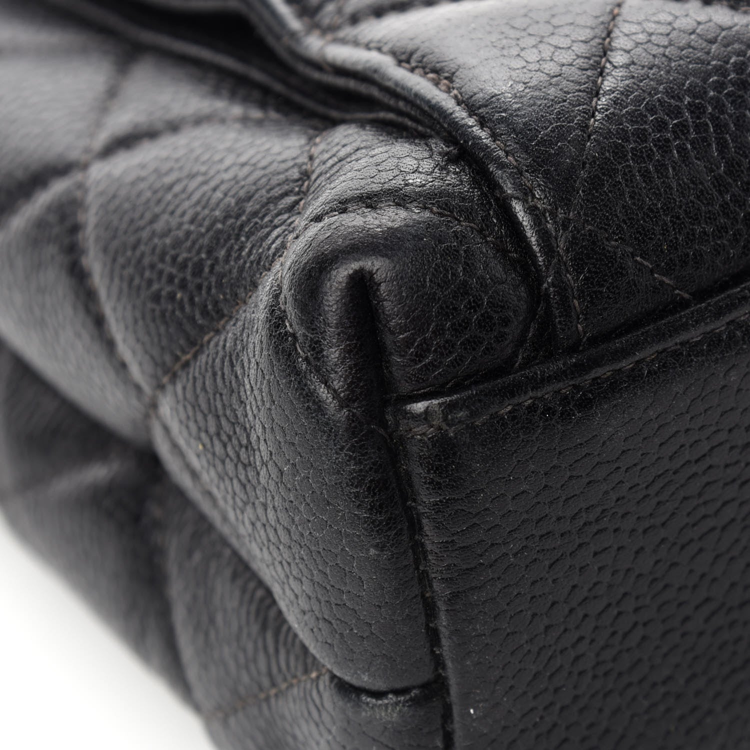 Chanel Caviar Quilted Flap Shoulder Bag Black 12 of 13