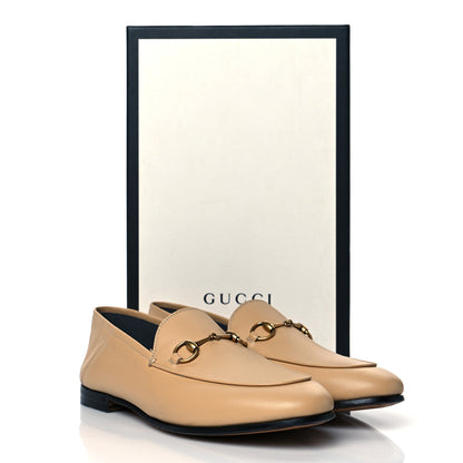 Gucci Lambskin Womens Brixton Horsebit Loafers 38 Wheat 9 of 9