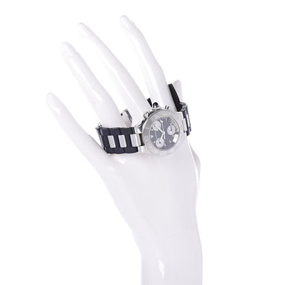 Cartier Stainless Steel Rubber 32mm Must 21 Chronoscaph Quartz Watch Black 2 of 7